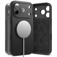 Ringke siliconen MagSafe iPhone 17 Pro hoesje zwart