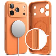 Ringke siliconen MagSafe iPhone 17 Pro hoesje oranje
