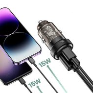 Tech Protection 30 watt 2 poort USB-C / USB-A auto oplader