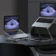 TechProtection aluminium Prodesk verstelbare laptop stand Grijs