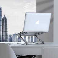 TechProtection aluminium Prodesk verstelbare laptop stand Zilver
