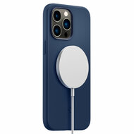 Spigen Silicone Fit MagSafe iPhone 14 Pro Max hoesje navy