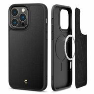 Spigen Cyrill Kajuk MagSafe iPhone 14 Pro Max hoesje zwart
