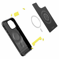 Spigen Rugged Armor MagSafe iPhone 14 Pro hoesje zwart