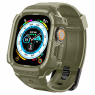 Spigen Rugged Armor Pro Apple Watch Ultra 49 mm bandje khaki