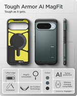 Spigen Tough Armor MagSafe Google Pixel 10 / Google Pixel 10 Pro hoesje groen