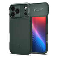 Spigen Optik Armor MagSafe iPhone 17 Pro Max hoesje groen