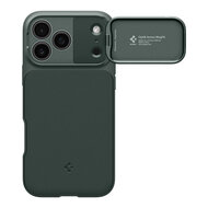 Spigen Optik Armor MagSafe iPhone 17 Pro Max hoesje groen