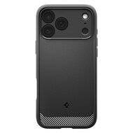 Spigen Rugged Armor MagSafe iPhone 17 Pro hoesje zwart
