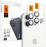 Spigen Optik EZ Fit iPhone 16 / iPhone 16 Plus camera beschermer 2 pack transparant