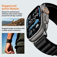 Spigen WBF1 Band Apple Watch 49 / &nbsp;46 / 45 / 44 &nbsp;mm bandje zwart