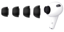 KeyBudz Memory Foam ear tips voor AirPods Pro 3 zwart