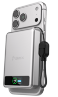 BMX SolidSafe 10 K MagSafe solid-state powerbank 10000 mAh zilver