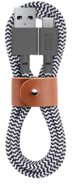 Native Union Belt USB-C naar USB-A 1,2 meter kabel zebra