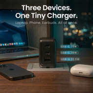 BMX GaNsta 70 watt USB-C oplader met display