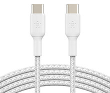 Belkin Braided USB-C kabel 1 meter wit