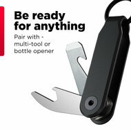 KeySmart Loop Blue sleutelhouder met sleutelhanger zwart