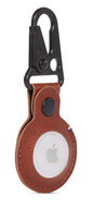 Decoded Leather Dogclip AirTag hanger met haak Bruin
