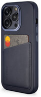 Decoded x Appelhoes leren iPhone 14 Pro Max wallet hoesje navy