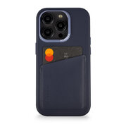Decoded x Appelhoes leren iPhone 14 Pro Max wallet hoesje navy