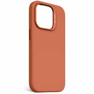 Decoded siliconen MagSafe iPhone 15 Pro hoesje peach