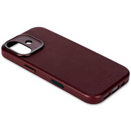 Decoded Leather backcover iPhone 17 hoesje dark ruby
