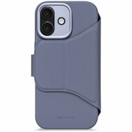 Decoded Textured Silicone 2 in 1 Wallet iPhone 17 hoesje blauw