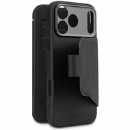 Decoded Textured Silicone 2 in 1 Wallet iPhone 17 Pro hoesje zwart