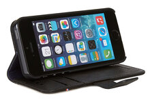 Decoded Leather Book Wallet iPhone SE/5S hoesje Black