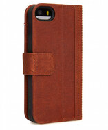 Decoded Leather Book Wallet iPhone SE/5S hoesje Brown