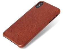 Decoded Leather Backcover iPhone XS Max hoes Bruin