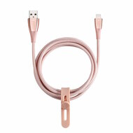 Just Mobile ZinCable Braided Lightning kabel Rose