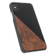 Woodcessories EcoSplit Wood iPhone XS Max hoes Zwart