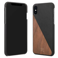 Woodcessories EcoSplit Wood iPhone XS Max hoes Zwart
