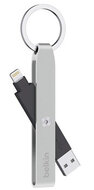 Belkin Lightning to USB cable Keychain Silver