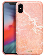 LAUT Huex Marble iPhone Xs Max hoesje Roze