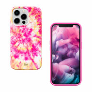 LAUT Huex Tie Dye iPhone 13 Pro hoesje Roze