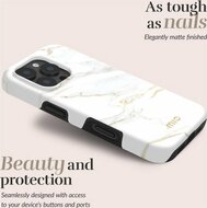 MIO MagSafe iPhone 15 / 14 / 13 hoesje White Marble