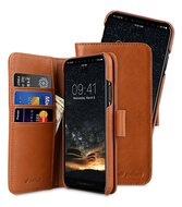 Melkco Alphard 2 in 1 iPhone X hoesje Bruin