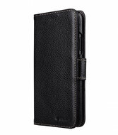 Melkco Leather Wallet iPhone X hoesje Zwart