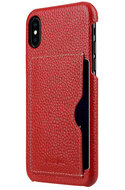 Melkco Leder-Backcover f&uuml;r iPhone X, rot