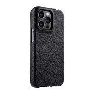 Melkco leren Jacka iPhone 14 Pro Max hoesje zwart