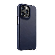 Melkco Leather Jacka iPhone 13 Pro hoesje Navy