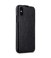 Melkco Leather Jacka iPhone X hoesje Zwart