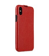 Melkco Leather Jacka iPhone X hoesje Rood