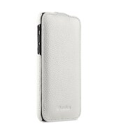 Melkco Leather Jacka iPhone X hoesje Wit