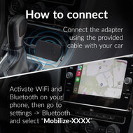 Mobilize Adapter voor draadloze wireless Apple CarPlay of Android Auto