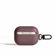 Mujjo Echelon leren AirPods Pro 3 hoesje rood