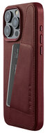 Mujjo Leather Wallet iPhone 15 Pro Max hoesje burgundy