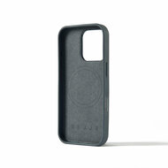 Mujjo Leather MagSafe iPhone 16 Pro hoesje maiza blauw